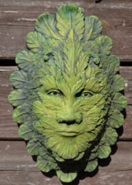 Feather green man