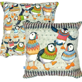 Emma Ball kussen Puffins 2-zijdig