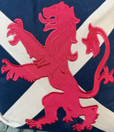 Vintage Saltire / Schotse vlag met Leeuw kussen vierkant