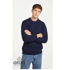 A823 Unisex trui ronde hals Navy blauw