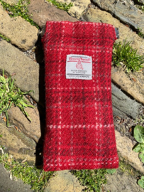 Harris Tweed Bril etui Red check