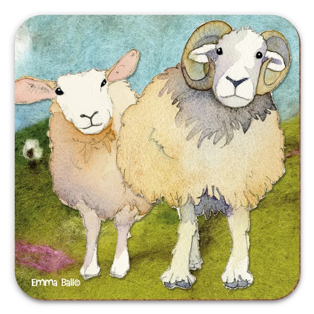 O29FELT02 Two Sheep