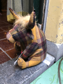 Hamish geruite Schotse hooglander deurstopper