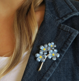 Vergeet-me-nietje broche