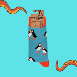 Dames sokken Soctopus Mate for Life 37-42 Turquoise