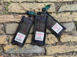 Harris Tweed sleutelhanger DonkerMosgroen/Blauwe ruit