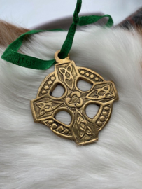 Iers Keltisch kruis messing ornament
