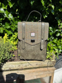 Carloway Laptop Backpack in Chestnut Herringbone