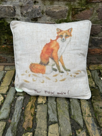 Linnen kussen For Fox Sake