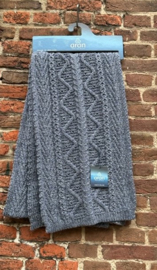 Merino sjaal "Carrowmore" Denim (licht)blauw
