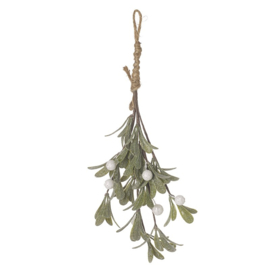 Bosje Mistletoe met glitterblaadjes