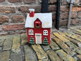 Keramiek Rood Kersthuis