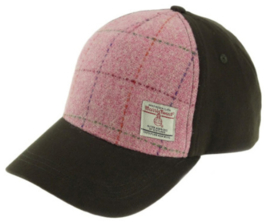 Harris Tweed Baseball cap Bright Pink