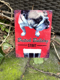 Metal Sign British Bulldog Stout