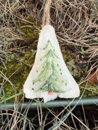 Print Kerstboompje stof