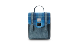 Mini Carloway Backpack in Lichtblauwe ruit
