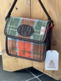 Thistlebag "Poppy" in Finlaggan stof van Harris Tweed