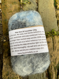 Felted Soap WitGrijsZwart