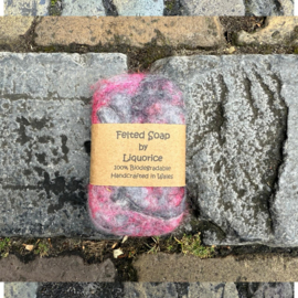 Felted Soap Zwartig/Grijs/Roze