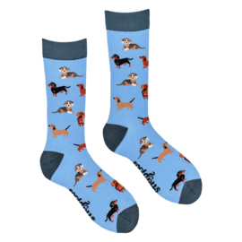 Soctopus sokken Diverse TECKELS Life 43-46 Lichtblauw