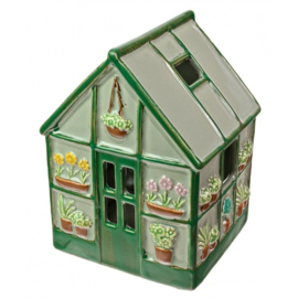 Theelicht "Greenhouse" van keramiek