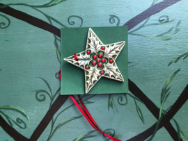 Kerstster van keramiek