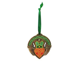 Geborduurd Claddagh ornament