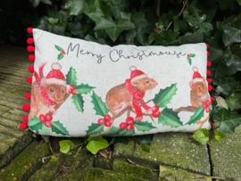 Merry ChristMouse Kerstkussen