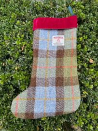 Harris Tweed® Kerstsok Macleod bordeaux band