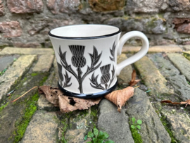 Moorland Pottery beker Distels