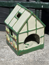 Theelicht "Greenhouse" van keramiek