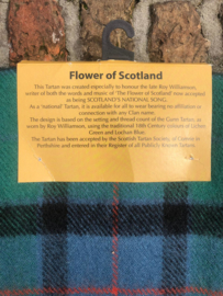 Lamswollen das Flower of Scotland ruit