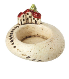 Theelicht houder 3 huisjes