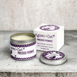 Soy Wax candle Pressed Peonies