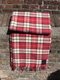 Lavendel geurende plaid "Tomatenrood" geruit