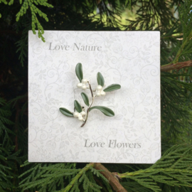 Mistletoe / Maretak Kerst broche
