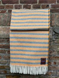 2. Fair Isle deken Blauw/Lichtgroen & Geel