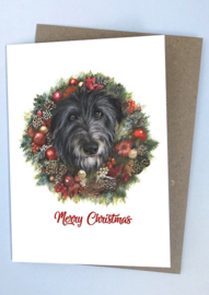 The Christmas Wreath Deerhound
