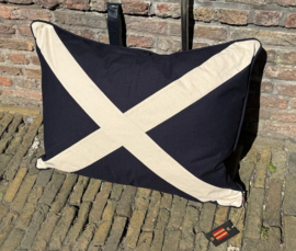 Vintage Saltire / Schotse vlag  kussen rechthoekig XL