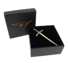 Zwaard kilt pin in oudgoud