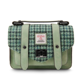 The Mini Satchel Green Dogtooth