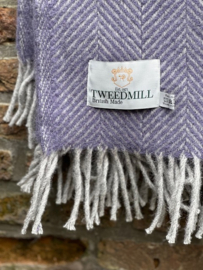 Plaid Visgraat Lavender/Silver Grey