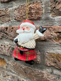 Schotse Santa met trui en kilt