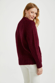 R870 Donegal Tweed vest Bordeaux