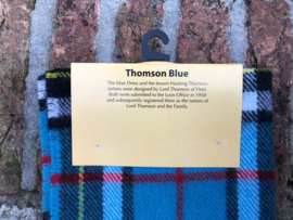 Lamswollen das Thomson Blue ruit