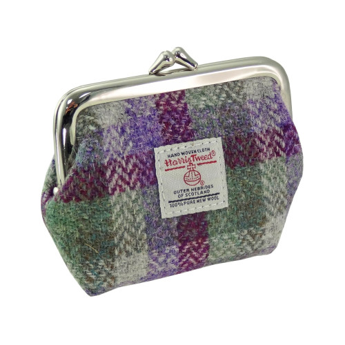 GA Harris Tweed portemonnee / Green small check
