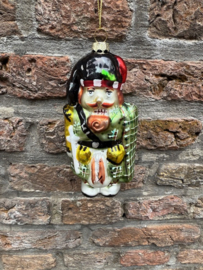 Schotse Notenkraker Kerstbal glas