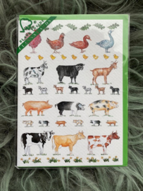 Kaart CC280 Farm Animals