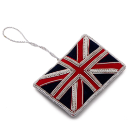 Geborduurde Union Jack flag