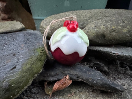 Christmas pudding van keramiek